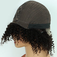 【2FH】 Q16160 short deep curly machine made original hair wig