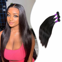 Load image into Gallery viewer, FH three pieces raw cambodian virgin straight hair bundle