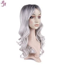 FH P12437 factory cheap body gray synthetic hair wig