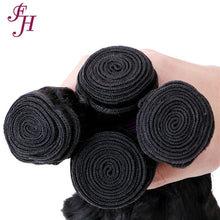 Load image into Gallery viewer, FH one piece loose deep human hair weave natural black hair bundles