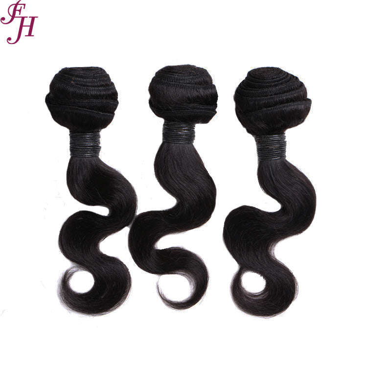 FH Q14423 brazilian human hair body wave 3 pcs 10 inches hair bundles