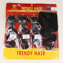 Load image into Gallery viewer, FH Q14422 raw human hair body wave 3 pcs hair bundles with lace closure