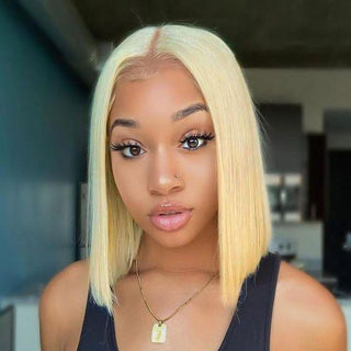 FH 613 blonde 13x4 lace closure human hair original hair wig