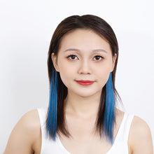 Load image into Gallery viewer, FH 2pcs one set multi colors ombre human hair clip in hair extensions