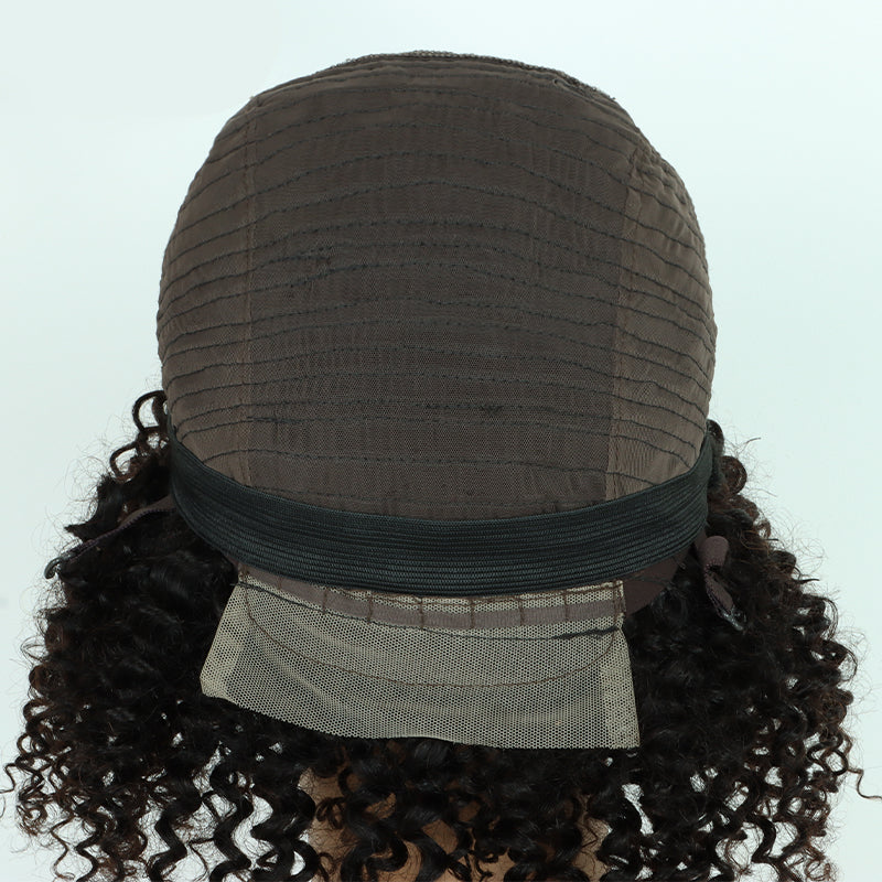 【2FH】 Q16160 short deep curly machine made original hair wig