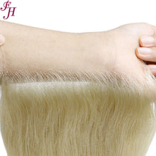 Load image into Gallery viewer, FH raw human hair 613 blonde 5x5 straight lace closure