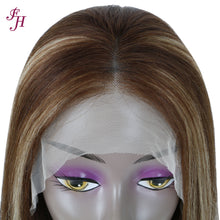 FH Hot Sell Factory Price Highlight 13x4 Bob Lace Frontal Wig