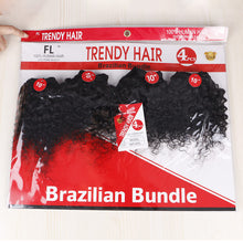FH Q14420 cheap brazilian remy hair 4 pcs 10 inches curly hair bundles