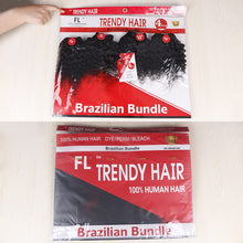 Load image into Gallery viewer, FH Q14420 cheap brazilian remy hair 4 pcs 10 inches curly hair bundles