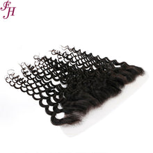 Load image into Gallery viewer, FH raw human hair 13x4 deep wave HD lace frontal