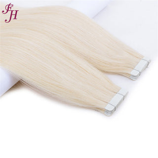 FH virgin raw human hair extensions 613 blonde tape hair extension
