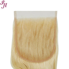 FH human hair 613 blonde 5x5 body lace closure
