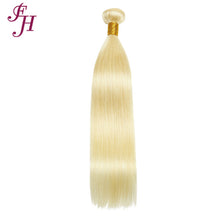 Load image into Gallery viewer, FH one piece 613 blonde human hair extensions straight hair bundles