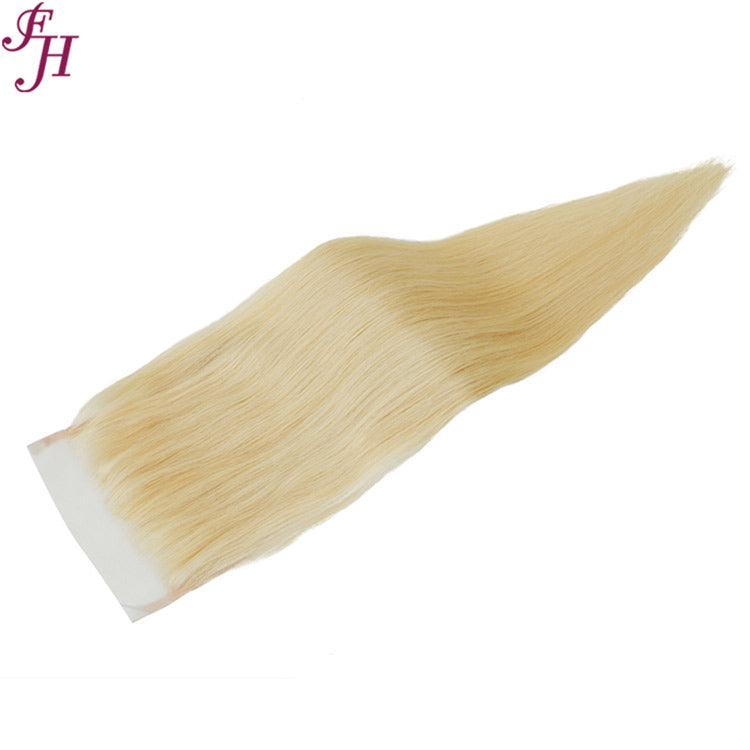 FH human hair 613 blonde 5x5 straight lace closure