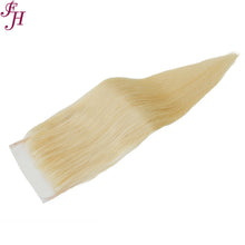 Load image into Gallery viewer, FH human hair 613 blonde 5x5 straight lace closure