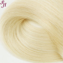 FH #60 platinum blonde real human hair extensions halo hair extensions