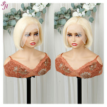 Load image into Gallery viewer, FH wholesale 613 blonde short hair human hair wig