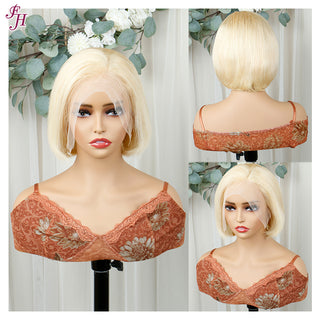 FH wholesale 613 blonde short hair human hair wig