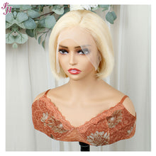 Load image into Gallery viewer, FH wholesale 613 blonde short hair human hair wig