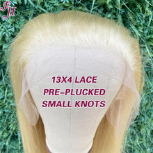 FH raw unprocessed human hair wig 613 blonde 13x4 straight lace frontal wig