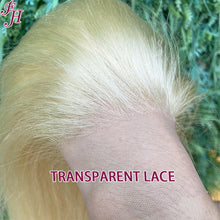 FH raw unprocessed human hair wig 613 blonde 13x4 straight lace frontal wig