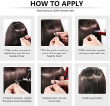 Load image into Gallery viewer, FH wholesale chocolate drown human hair u tip hair extensions