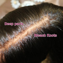 Load image into Gallery viewer, FH customized hair wig 13x4 lace frontal wig straight human hair wig