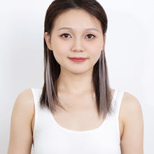 FH 2pcs one set multi colors ombre human hair clip in hair extensions