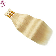 Load image into Gallery viewer, FH cuticle aligned hair original human hair 613 blonde hair bulk