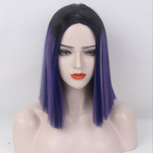 Load image into Gallery viewer, FH P14209 blonde highlight short Bob synthetic wig
