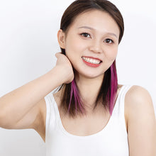 FH 2pcs one set multi colors ombre human hair clip in hair extensions