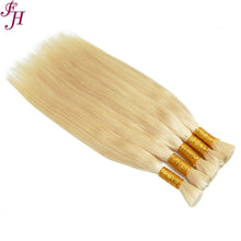 Load image into Gallery viewer, FH cuticle aligned hair original human hair 613 blonde hair bulk