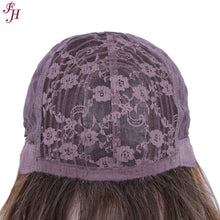 FH factory price wig fashion P13289 long brown hair synthetic hair wig