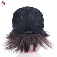 FH high quality natural black fashion P13330 short synthetic hair wig