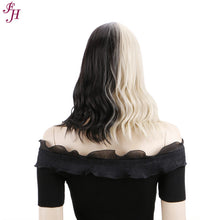 FHGZ P10524 Black/ Blond Wavy Synthetic wig