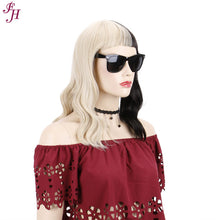 Load image into Gallery viewer, FHGZ P10524 Black/ Blond Wavy Synthetic wig