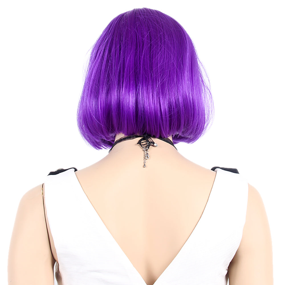 FH P14205 dark purple short bob wig synthetic wig
