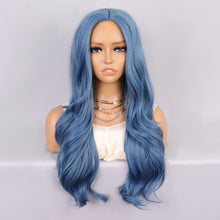 Load image into Gallery viewer, no14 ✨2PCS 50% OFF✨ FH 26inch P14078 middle part long blue color synthetic wig