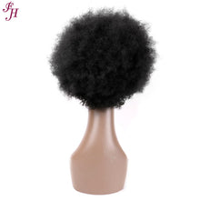 Load image into Gallery viewer, FH high quality 100% raw human hair short natural black wig