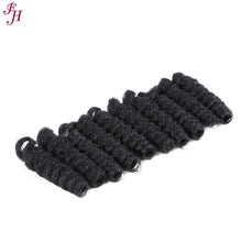 Load image into Gallery viewer, FH ombre crochet hair 10 inches synthetic hair