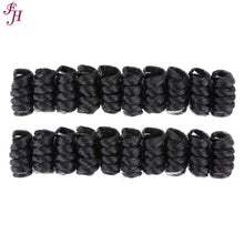 FH ombre synthetic crochet braid hair 10 inches curls hair