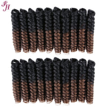 Load image into Gallery viewer, FH ombre 20 inches synthetic crochet braids hair