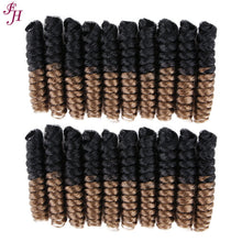 FH ombre synthetic hair 20 inches crochet braids hair extensions