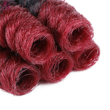 Load image into Gallery viewer, FH ombre crochet hair 10 inches pre stretched braiding extensions