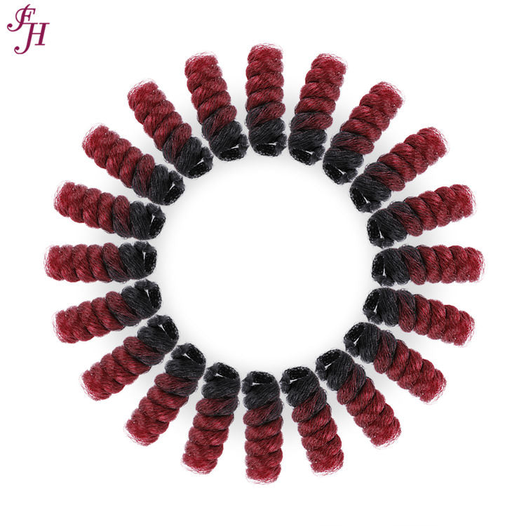 FH ombre crochet hair 10 inches pre stretched braiding extensions