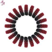 Load image into Gallery viewer, FH ombre crochet hair 10 inches pre stretched braiding extensions