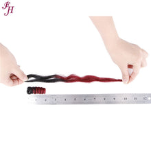 Load image into Gallery viewer, FH ombre crochet hair 10 inches pre stretched braiding extensions