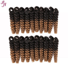 FH ombre synthetic curly hair 10 inches crochet braids hair