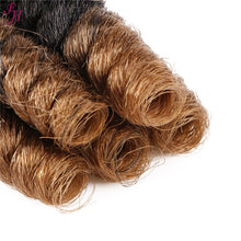 Load image into Gallery viewer, FH ombre South africa hair 10 inches custom synthetic crochet hair