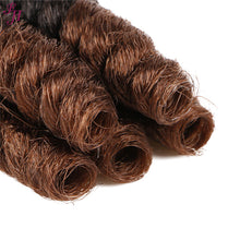 Load image into Gallery viewer, FH ombre Brazilian crochet braiding hair 10 inches synthetic hair